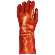 Mártott pvc kesztyű, piros, 36cm hosszú