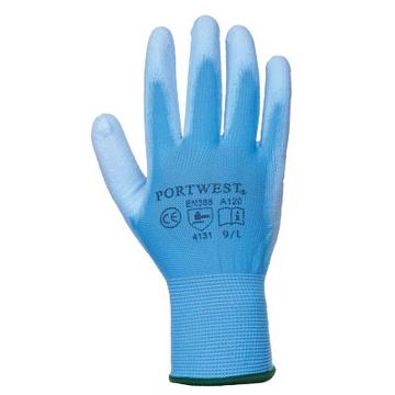 A120 nylon kesztyű pu tenyérmártott színes