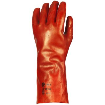 Mártott pvc kesztyű, piros, 36cm hosszú