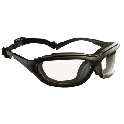 Madlux - fekete/szürke páramentes víztiszta szemüveg