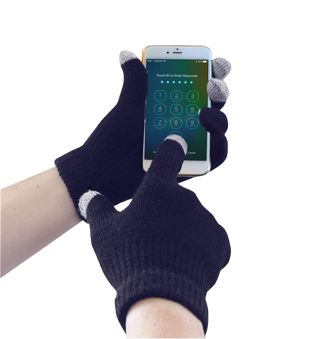 Gl16n touchscreen kötött kesztyű kék